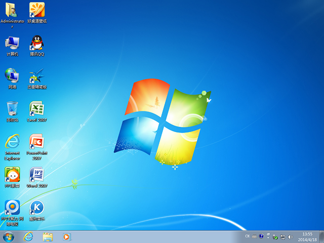 风林火山 GHOST Win7 SP1 装机旗舰版 V2014.04(32位)