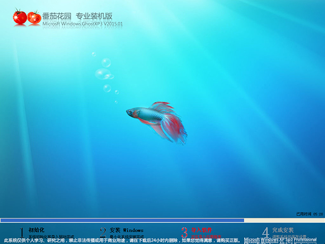 番茄花园 GHOST XP SP3 专业装机版 V2015.01